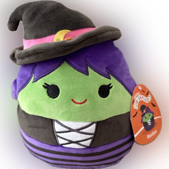 Nwt 👻 7" Roselyn the Witch  Halloween Green Purple - Picture 6 of 6